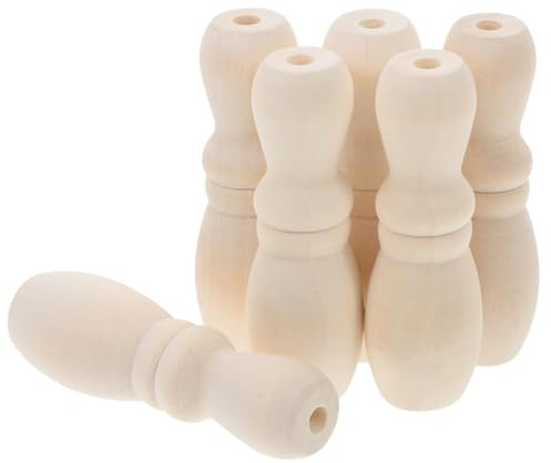 RORPOIR 6 pack Blind Pull Knob Replacement Cord End Pendants for Roman Shades Curtain Blinds Ceiling Fans and Lamps 2.32 in Wooden Pull Cord Accessories for Home Hardware