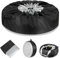 Wheel Tyre Storage Bags,Car Spare Tir Covers,Wheel Protective Cover,Waterproof Dust-proof Tires Storage Bags with Handle,Black Wheel Cover for Car UV SUV Vehicle Truck (L)