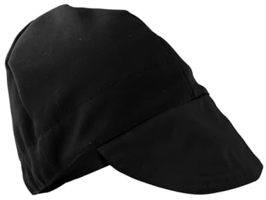 perfeclan Gorro de soldadura, gorro de soldadura a prueba de polvo, equipo de trabajo, casco de soldadura, sombrero resistente al fuego para soldador de casco, Negro