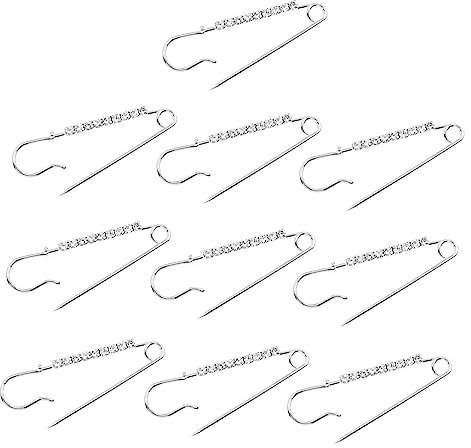 COLLBATH 10 Stück Zarte Strass-brustnadeln Kleidungsbroschen Pullover-dekorationsaccessoires