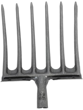 CAXUSD Rastrello Per Letame Di Cavallo Testa Raschiatrice Per Letame Attacco Semplice Manico Strumento Agricolo Per Aerazione e Allentamento Del Terreno