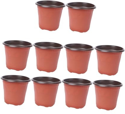 ifundom 10pezzi Vasi Da in Plastica Leggeri Per Piante Da Vivaio Contenitori Per Piantine Drenaggio Vasi Partenza Per Iniziare Piantare