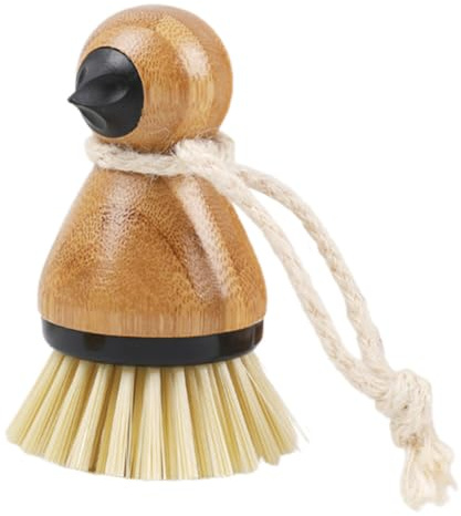 PACKOVE Vegetable Cleaning Brush with Handle, Vertical Scrubbing Brush for Pans and, Non-scratch Vegetable Cleaner for Kitchen and Washing