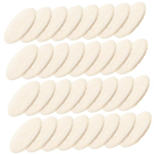 VILLFUL Luffa Gesichtspeeling Pads für Sanfte Peeling 36 Stück aus Natürlichem Loofah und Vielseitige Anwendung bei Gesichtsreinigung und Dusche
