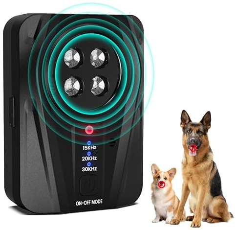 Anti Bell Gerät Hunde, 33FT Auto Antibell Ultraschall Gerät, Hunde Bellen Stoppen mit 3 Modi, Wiederaufladbares Antibell für Hunde, Sichere Ultraschall Gegen Bellen für Kleine und Große Hunde
