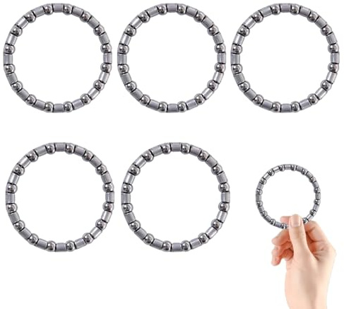 JUGUTA 5 Stück Kugellager Kugeln Fahrradteile Für Tretlager Fahrrad - Käfig Kugellager Od 37Mm, Fahrrad Zubehör Set Für Tretlager Fahrrad, Kompatibel Mit Fahrradkurbel, Streckenfahrräder(37Mm)