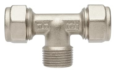 Raccordi a Compressione per Tubo Multistrato Acqua Ø16 Ø20 Ø26 Ø32 – Raccordi a Stringere per Impianti Idraulici Resistenti – LEMAG SRL (Raccordo T maschio 16x16x1/2)
