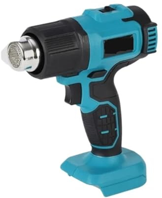 Pistola de calor profesional de 18 V, temperatura ajustable para decapado de pintura, contracción por batería, calentamiento rápido (sin batería ni enchufe).