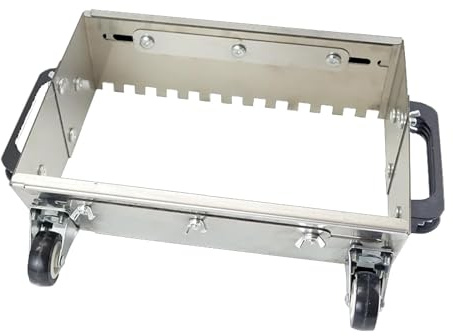 400-800mm Truelle Crantée Réglable, Platoir à Enduit avec Roue, Acier Inoxydable Béton Truelle de Lissage, Outils pour la Pose de Carrelage