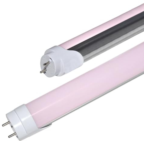 TrAdE Shop Traesio Tubo LED SMD T8 Luce Rosa 120CM 18W Opaco Uso Alimentare MACELLERIA