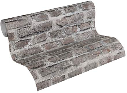 Livingwalls Vliestapete Neue Bude 2.0 Tapete in Vintage Backstein Optik Industrial Loft Style 10,05 m x 0,53 m bunt grau schwarz Made in Germany 361393 36139-3
