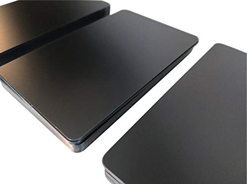 Premium Plastikkarten | PVC Karten Schwarz Matt | 5-500 Stück, Rohlinge | blanko, Kartendrucker, NEU! (500)