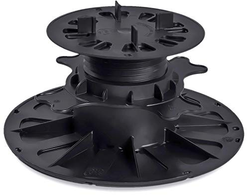 Plattenlager höhenverstellbar (7,0-11,9cm - 36 Stück) - Stelzlager für Terrassenplatten - Stellfüße aus Kunststoff für Platten, Fliesen, Steinplatten & Terrasse - Terrassenlager verstellbar