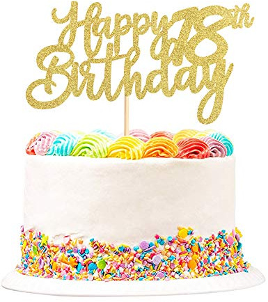 Happy 18th Birthday Cake Topper 18 Birthday Cake Decoration 18 Cupcake Topper for Cheers to 18 Fabulous Birthday Party Decoration 3 Pieces