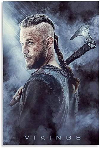 DIY 5d Diamant Malerei Kristall Strass Painting Vikings Ragnar Lothbrok amerikanische Pop-Fernsehserie Stickerei Bilder Kunst Handwerk FüR Erwachsene Und Kinder 15.7x19.7(40x50cm) Kein Rahmen