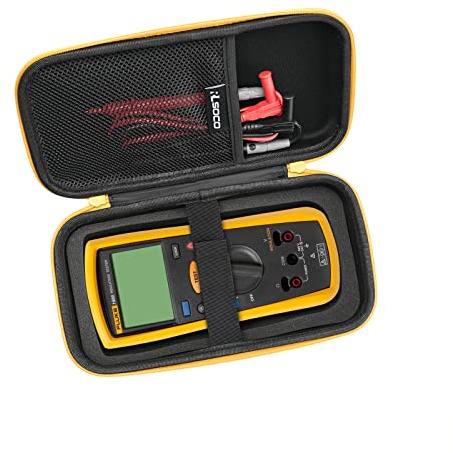 RLSOCO Hard Case for Fluke 1503/1507/1508/1587/1577 Insulation Multimeter | Shockproof Storage Bag Also for Fluke 789/787/283 Process Meter-Travel Case with Protective Foam & YKK Zipper(Case Only)