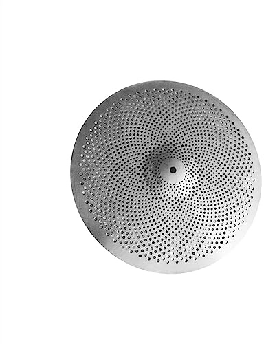 Platillo Ride De 20 Pulgadas, Platillo Silencioso Plateado, Platillo De Bajo Volumen para Bateristas, Entrenamiento En Interiores Accesorios para Instrumentos de percusión (Color : Silver)