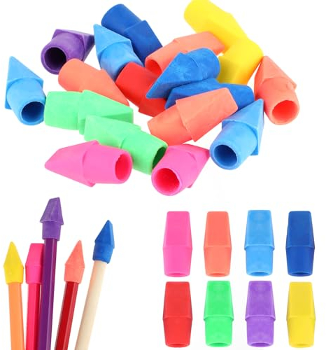 Sibba 20 Stück Radiergummi Kappen Für Bleistifte Kappen Radiergummis Radiergummi Bleistift Radierer Bleistift Radierer Für Zuhause Schule Büro