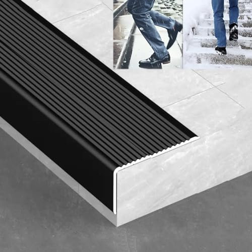 LIYI929GP Treppenkantenprofil rutschfest Aus Aluminium, Dauerhaft Treppenprofile Kantenschutz Winkelprofil, Stufenkantenprofil Stabil Rutschhemmend, for Innenschritt Im Freien Fliesen Holz Metall