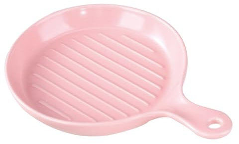 Amosfun Dinner Plate Ceramic Baking Pan Sushi Plate Food Serving Western Food Oven Safe