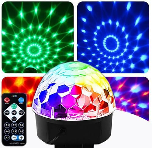 Moonbeam LED Disco Ball Light Party Lights for Disco Karaoke Dancing Home Birthday Party Decorations New Year Christmas Halloween Gathering Celebration Professional DJ Stage