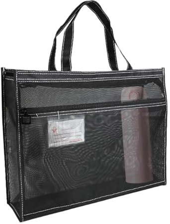 Netz-Reißverschluss-Dokumententasche Kunstwerktasche, Art-Organizer, | Durchsichtige Kunstaufbewahrungstasche für Poster Zeichnungen Diagramme Skizzenbücher Haushalt Puzzles Reisezubeh