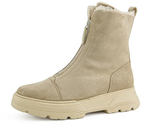 Paul Green Botines clásicos para mujer, forrados cálidos, Beige 01x, 40 EU