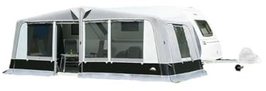 DWT - aufblasbares Vorzelt - Wohnwagen - Scala Air 250 - herausnehmbare Vorder- und Seitenwände - Ganzzelt 250 cm Tiefe - Air-In-System, Größe:Gr. 31 Umlaufmaß 906-930 cm