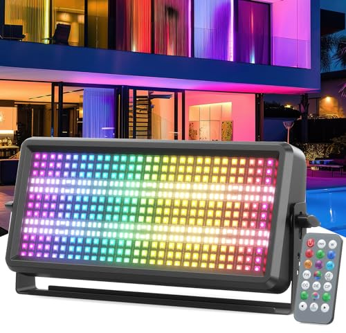 150W Wallwasher 450 LED RGBW Projecteur avec Télécommande Stroboscope Exterieur Lumière de Scène Barre Wallwasher pour scène bar mariage extérieur festival