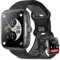 Anyloop Reloj Inteligente Mujer Hombre,GPS Integrado,1.78 AMOLED Smartwatch con Llamadas,Podómetro,Monitor de Sueño,110+ Modos Deportivos Pulsera Actividad Impermeable IP68 para Android iOS Negro