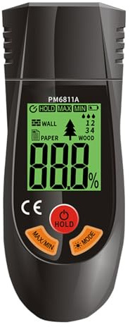 Efficiente tester di umidità del legno per lavoratori edili e professionisti del fai da te, rivelatori digitali