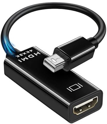 QarulG 4K Adaptateur Mini DisplayPort vers HDMI Thunderbolt 1/2 vers HDMI UHD pour MacBook Air/Pro for Mac Mini iMac Surface Pro Dock Moniteur Projecteur TV Imprimante