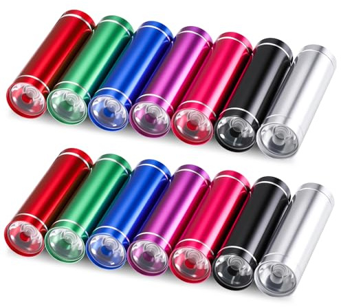 Kssvzz 14 Stück Mini Taschenlampe Set für Kinder | Taschenlampe Klein für Notfall, Outdoor, Camping, Mitgebsel Kindergeburtstag 6 7 8 9 10 11 12 Jahre