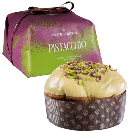 Panettone Artiginale Fratelli Sicilia Pistacchio Confezione da 1 Kg