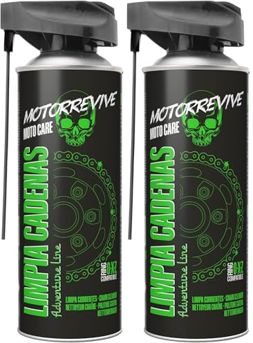 Motorrevive Limpiador de Cadenas Adventure Line para Motos Off-Road 510 ml | Limpieza Profunda y Rápida contra Barro, Grasa y Corrosión | Fórmula Profesional para Motos Enduro, Trail y Aventura