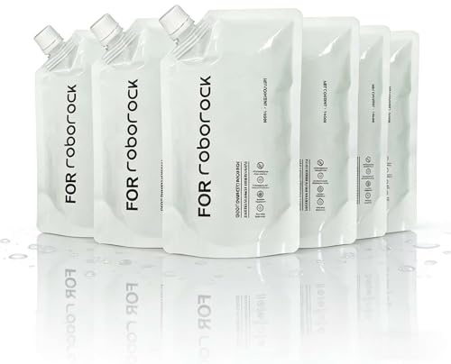 Líquido Limpiador de Suelos, 500mlX6, Fragancia Pomelo Lima, Ingredientes de Origen Vegetal, Compatible con Roborock Robot Aspirador Fregasecador