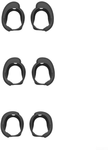 Silicone Ear Tips for Bose Earbuds, Soft Replacement Earplugs with Noise Isolation, Custom Fit Design for Secure Comfort, For Easy to Clean, 6-Pack(Black)