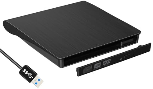 TUdcgjSXF DeepFox 9.5mm USB 3.0 SATA Optical Drive Case Kit External Mobile Enclosure DVD/CD-ROM For Laptop Without