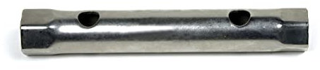 MASIDEF Llave de tubo doble recto Medida 12-13 mm, bocas hexagonales, acero