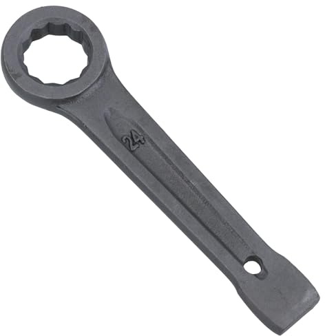 24mm Slogging Box End Striking Ring Wrench Spanner Bi-Hex 12 Sided Metric