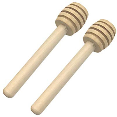 TOYANDONA 50Pcs Beweglicher Hölzerner Honigschöpflöffel-Honigstock für Honigglas Verteilen Nieselregenhonighochzeitsfestbevorzugungen