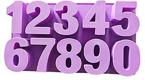 Forme alphabet Silicone Chiffres arabes Moule en résine époxy Numéro numérique Pendentif DIY Craft Silicone Moule Moule en silicone Moules pour résine