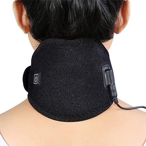 Wärmekissen Nacken, Heiße Kältetherapie Heizkissen Nacken, Usb Beheizter Halswickel Mit Einstellbarer Temperatur Und Halskragen, Für Schmerzende Hälse