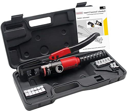 XYEJL Hydraulische Presszange Crimpzange Kabelklemme Zange Kabelschuhe Zange, Drehbarer, Rohrpresszange Kabelzangen Zum Schneiden,YQK-70