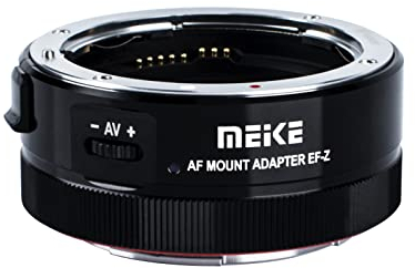 Meike MK-EFTZ-B - Adattatore per obiettivi Canon EF/EF-S su fotocamere Nikon serie Z Z5 Z6 Z7 Z50 Z6II Z7II