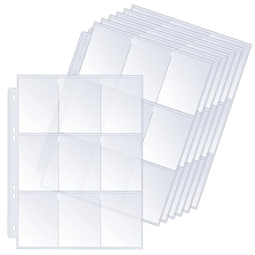 630 Raccoglitore Album Carte, 35 Pagine Collezionabili Con Bustine Tasche a Doppia Faccia