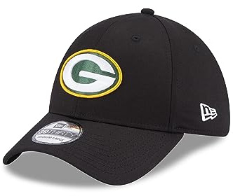 New Era Green Bay Packers NFL Comfort Black 39Thirty Stretch Cap - M - L