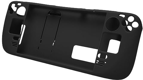 Kickstand Case for Steam Deck, Full Protective Case for Steam Deck, Shockproof, Non Slip, Anti Collision Accessories with Stand Function (Black)