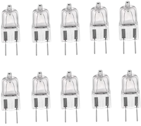 ALIVIM 10 Pezzi G8 120V 20W 35W 50W Luce Alogena Lampadina Di Wetro LED Lampada Inserita Perla Di Cristallo Bianco Caldo,50W