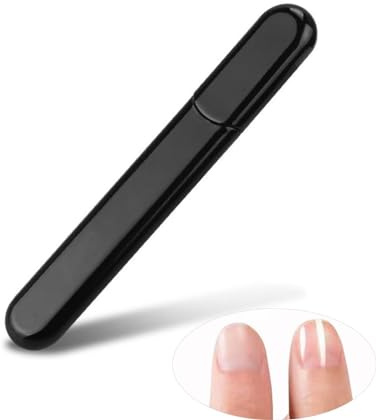 Glasnagelfeile, professionelle Maniküre Glasnagelfeilen, professionelle Maniküre- und Pediküre Produkte für müheloses Formen natürlicher Nägel (Schwarz)